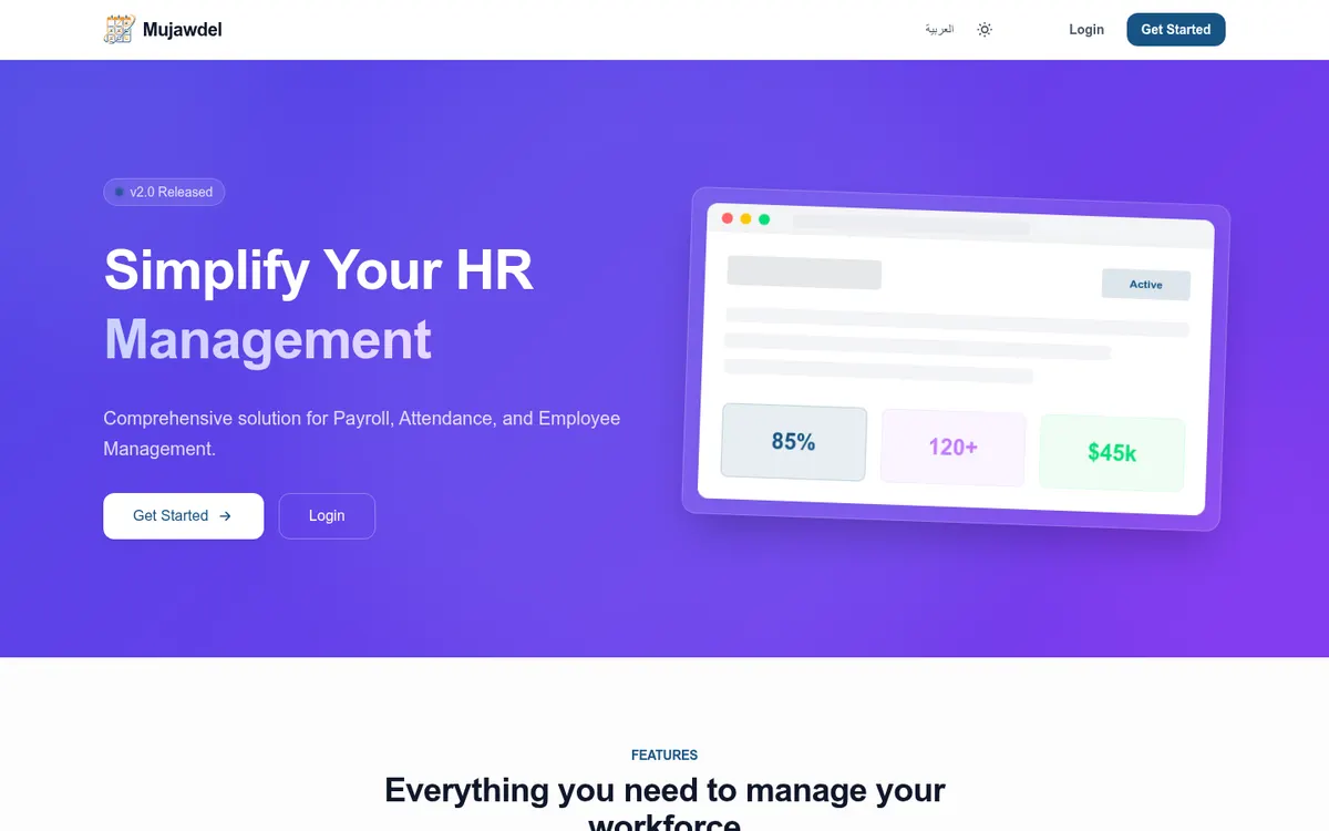 An Arabic-first HR and payroll platform for MENA employers, from check-in to payslip